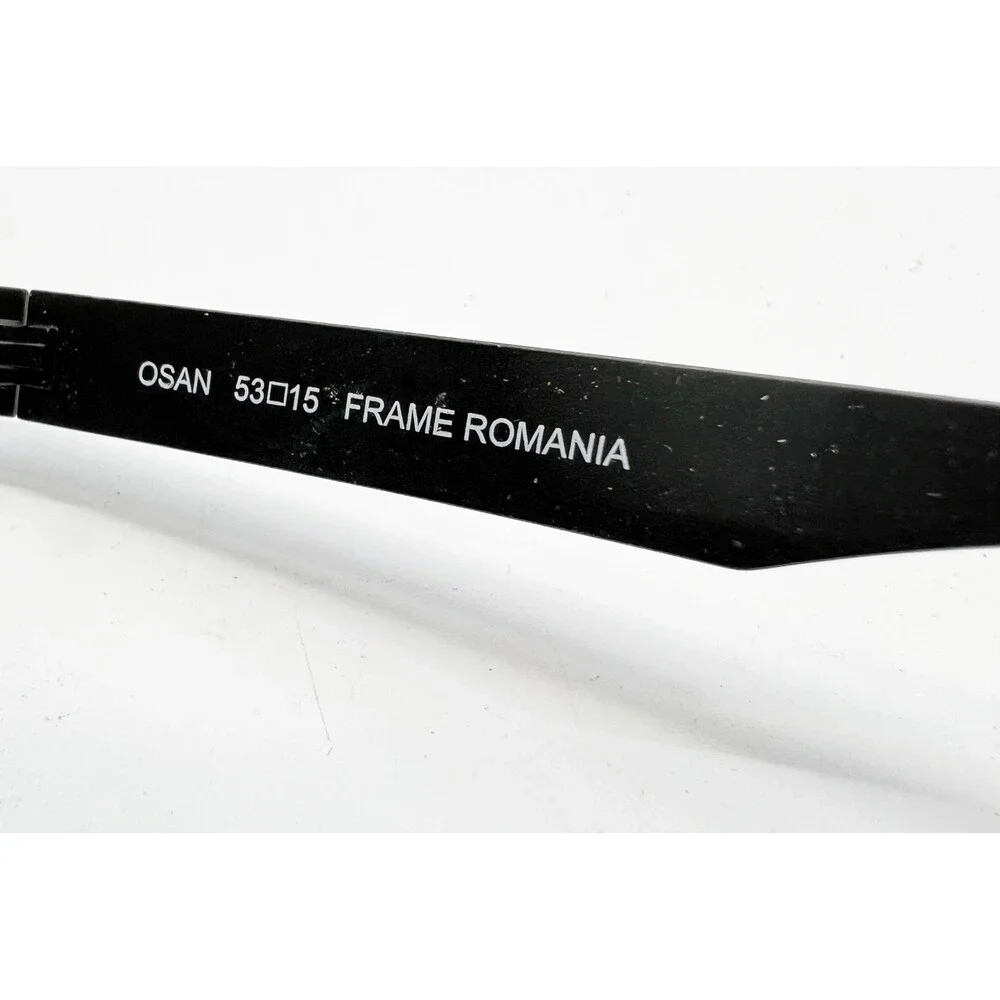 Randolph OSAN Eyeglasses Mens Black Rectangle Frame Romania 53-15-140 53mm